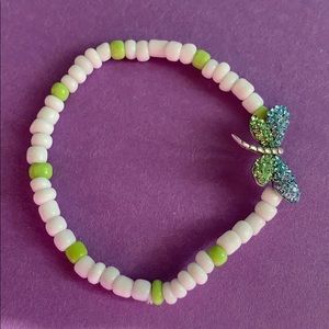 blue/green butterfly charm bracelet